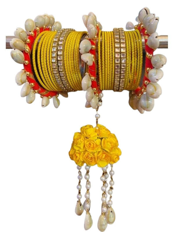Silk Thread and Kori Beads Bangles