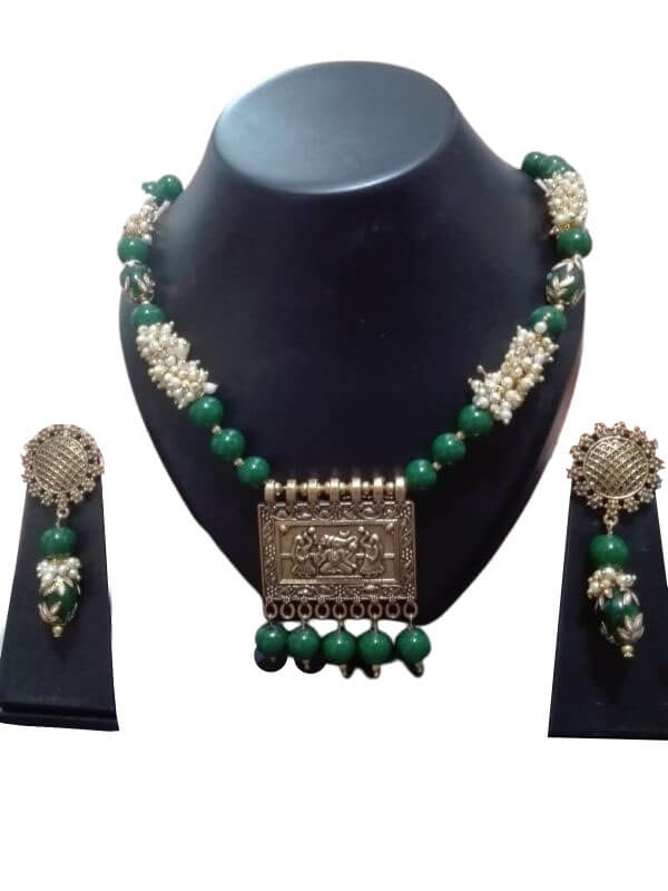Antique Glass Beads Jewellery Set