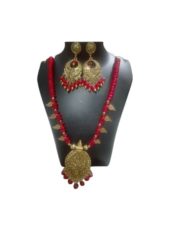 Antique Glass Beads Jewellery Set
