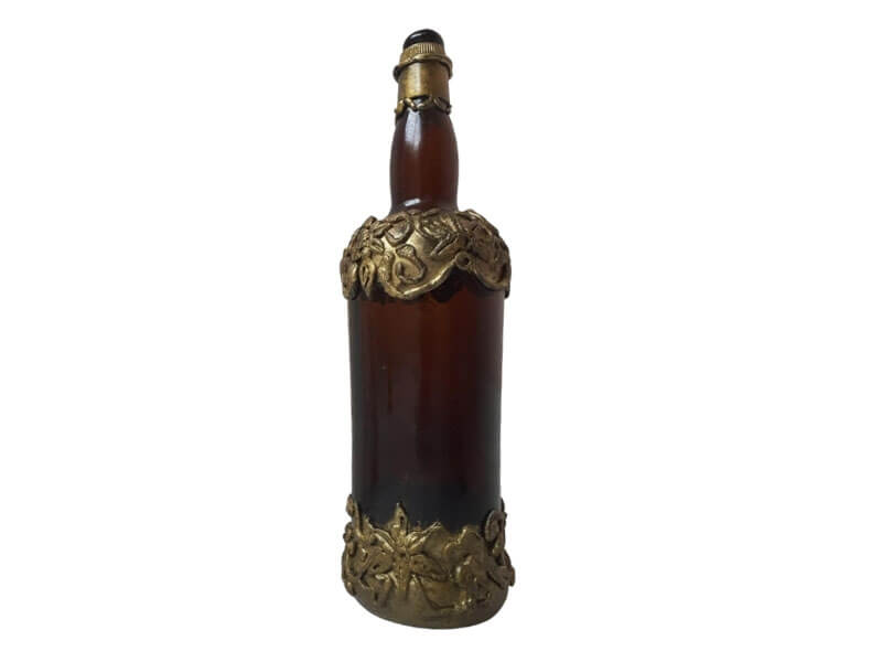 Glass Bottle with Antique Work