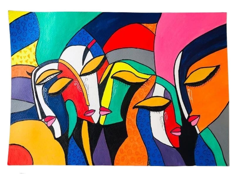 Women with Vision Acrylic Painting