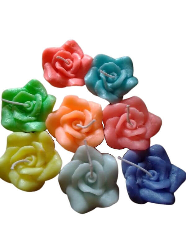 Refined Wax Multi Scented Flower Candles
