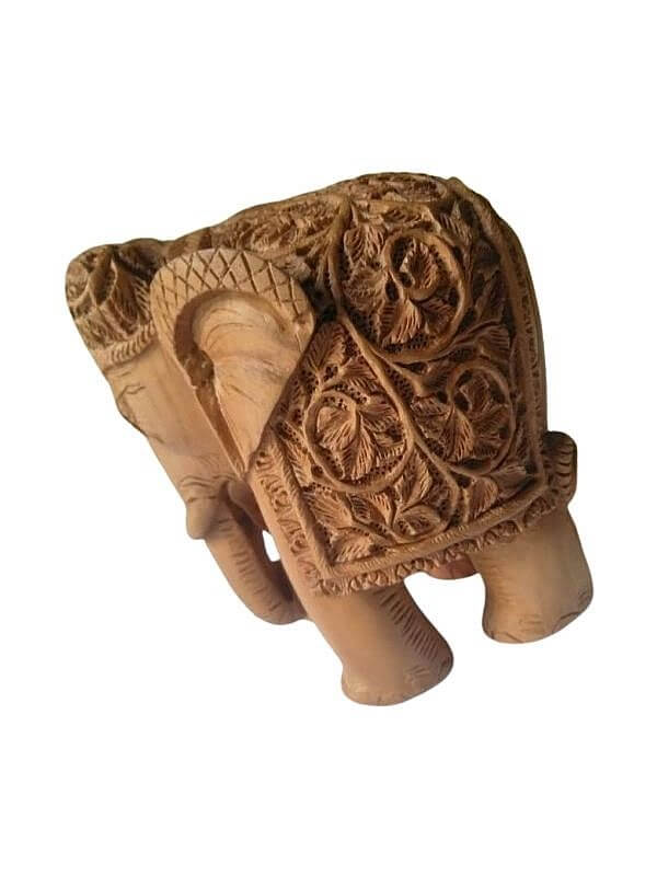 Wooden Elephant Showpiece (5.5")