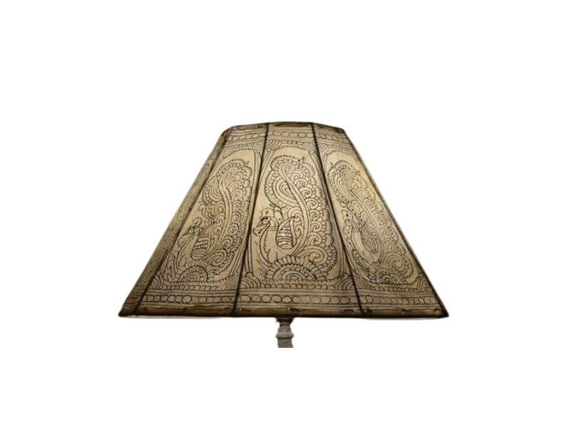 Leather Lamp Shade (Height: 12 Inch, Width: 18 Inch)