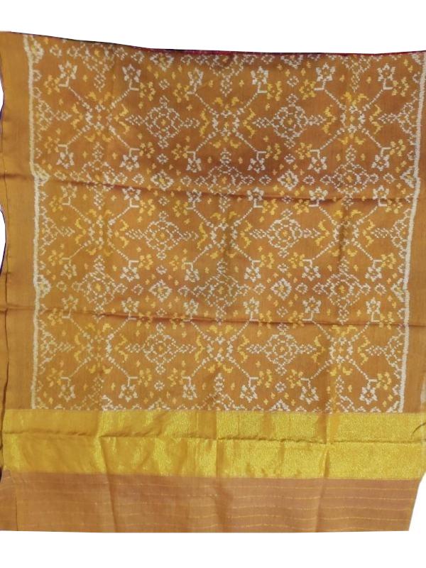Patola Pure Silk Woolen Shawl (90 Inch x 36 Inch)