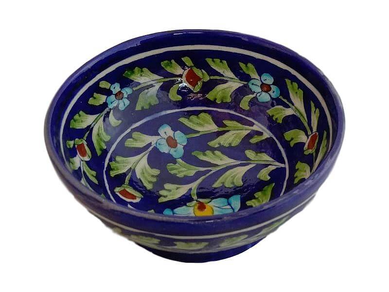 Blue Pottery Bowl (4 Inch)