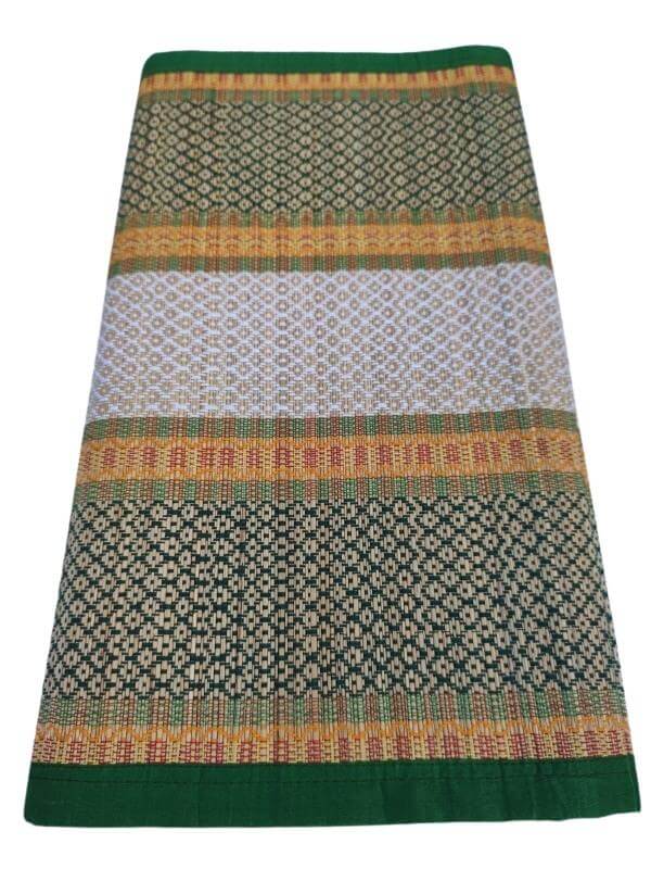 Grass Three Fold Medium Quality Floor Mat/Chatai (84 Inch x 54 Inch)