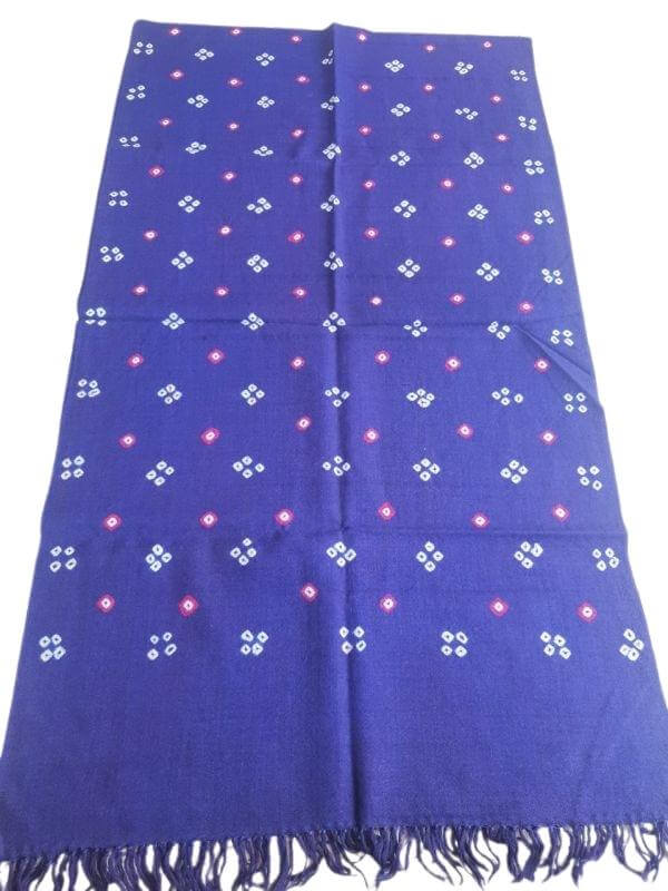 Pure Merino Tie and Dye Stole (80 Inch x 24 Inch)