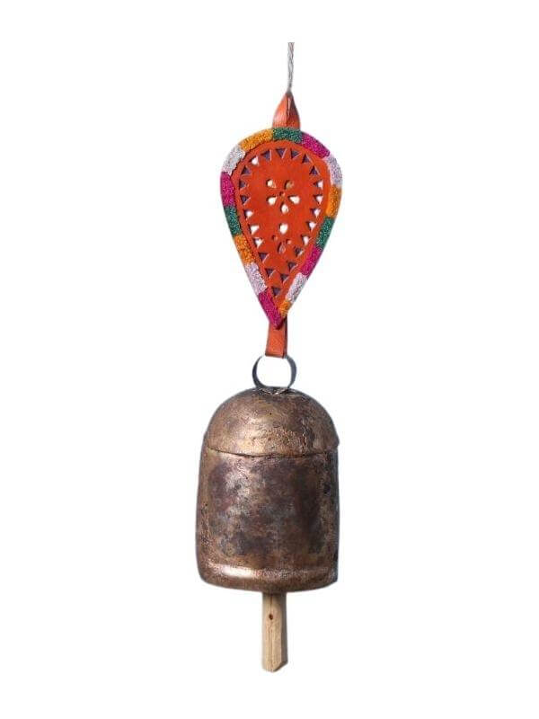 Copper Coated Iron Bell - 200 gms (Height: 9 Inch, Width: 3 Inch)