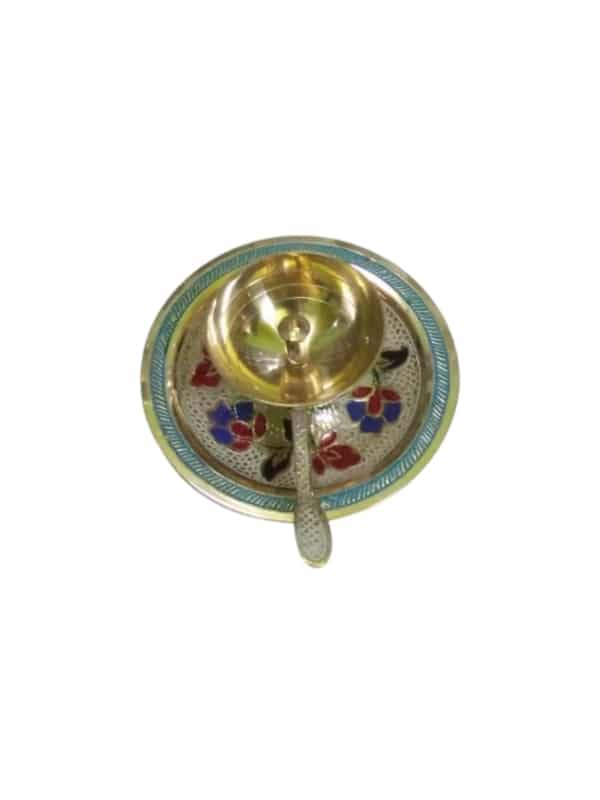 Handcrafted Brass Puja Diya (4 Inch)