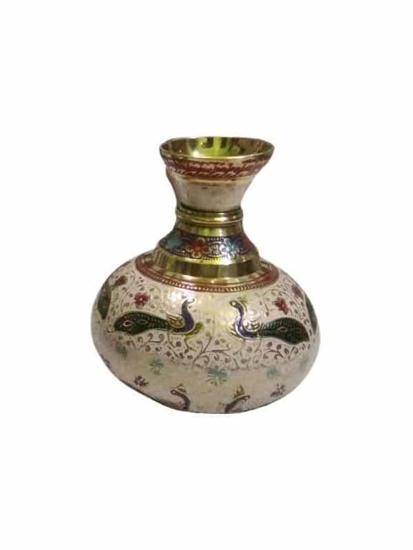 Handcrafted Brass Flower Vase (6.5 Inch)