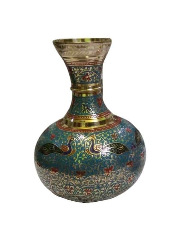Handcrafted Brass Flower Vase (8.5 Inch)
