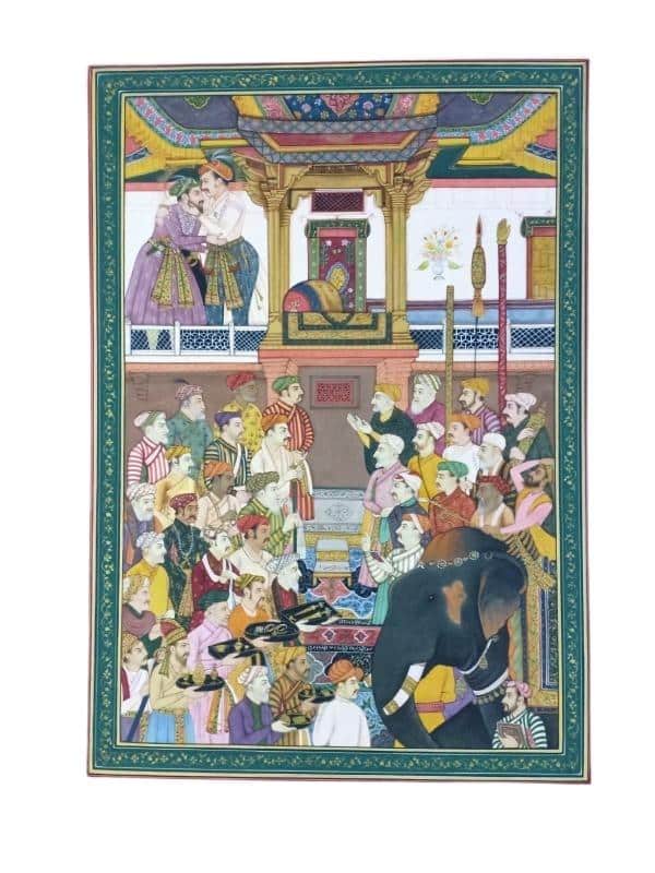 Mughal Miniature Painting (14 Inch x 20 Inch)