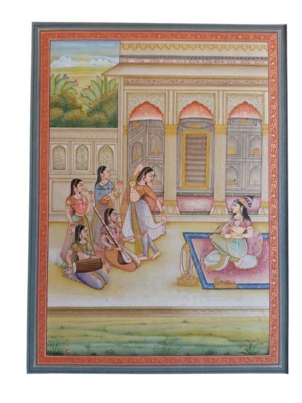 Mughal Miniature Painting (12 Inch x 16 Inch)
