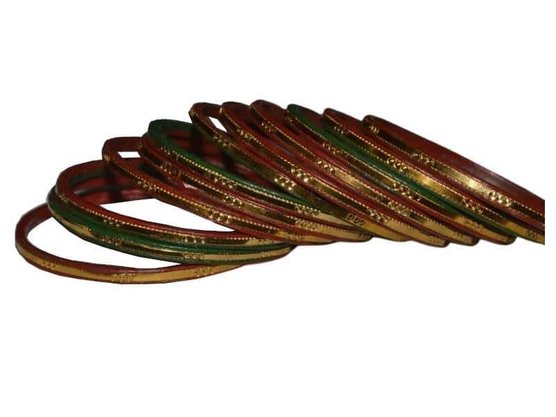 Set of 48 Handcrafted Lac Bangles (Sizes: 2.4, 2.6, 2.8, 2.10, 2.12)