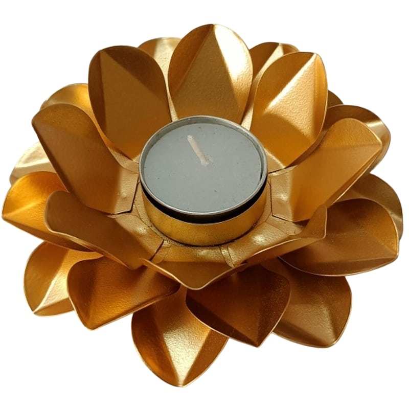 Iron Flower Design Candle Holder