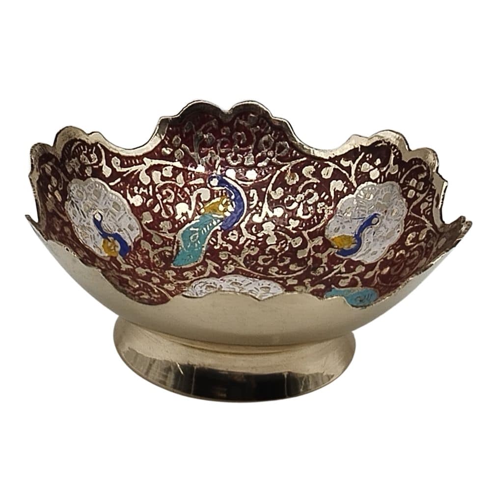 Brass Peacock Design Dry Fruit Bowl