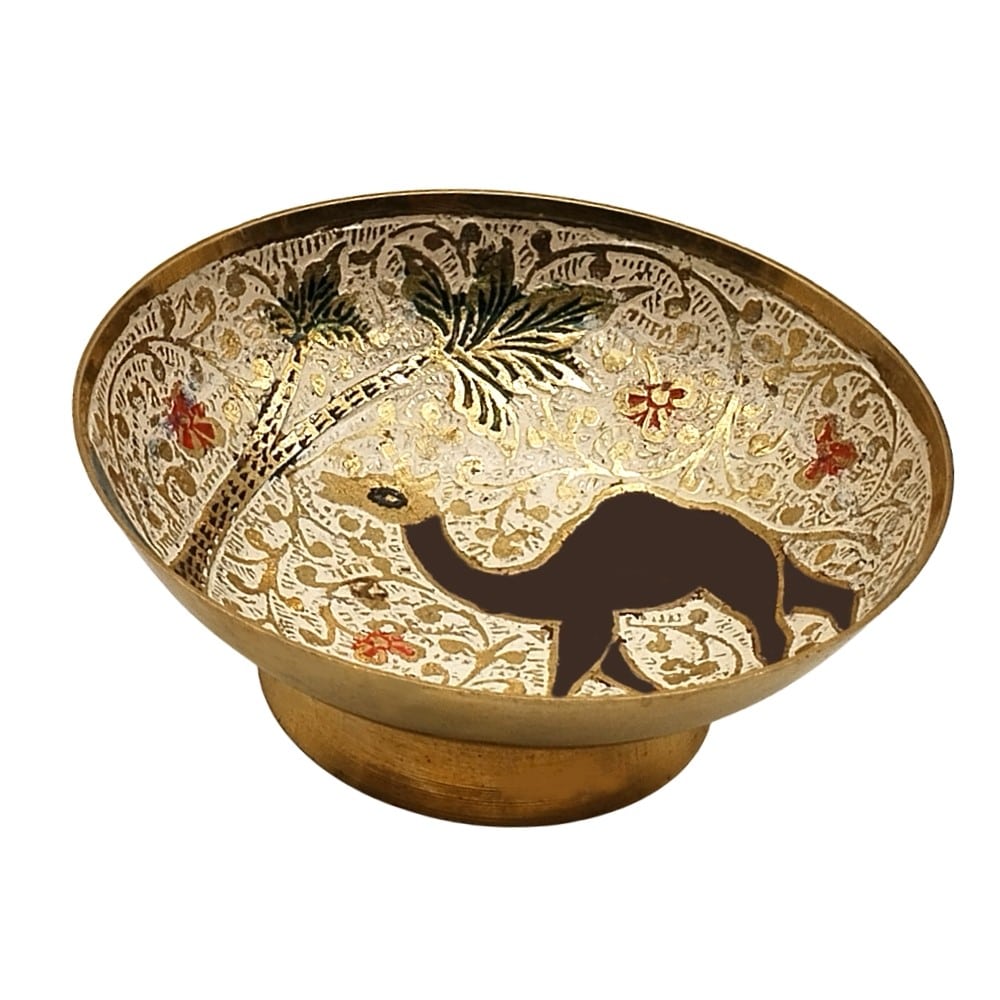Brass Camel Design Dry Fruit Bowl